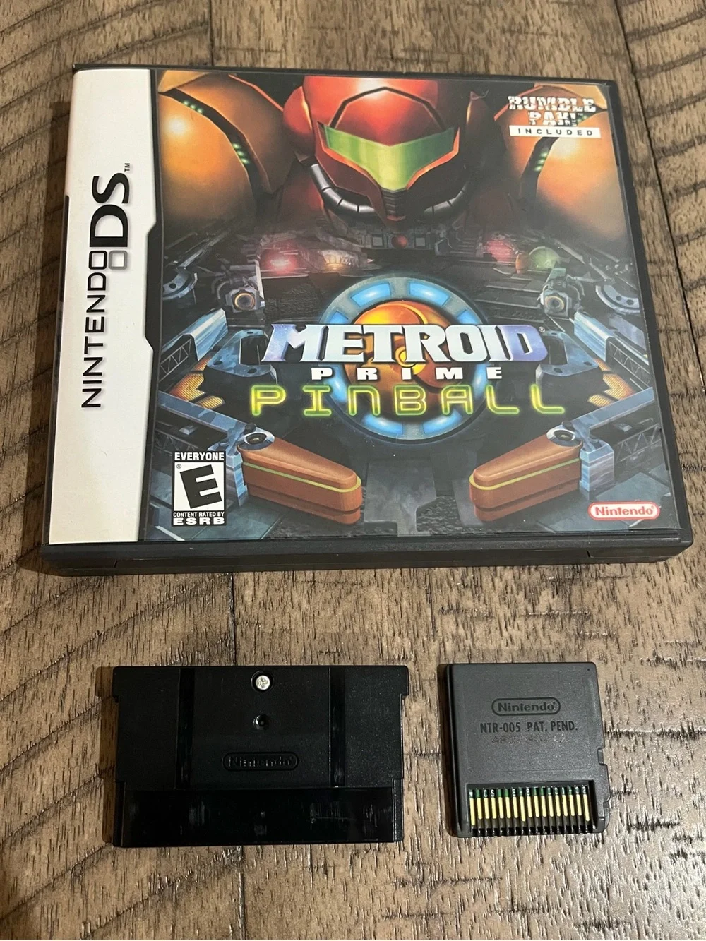 Nintendo DS 2005 Metroid Prime Pinball Complete w/ Rumble Pak & Manual Samus EUC